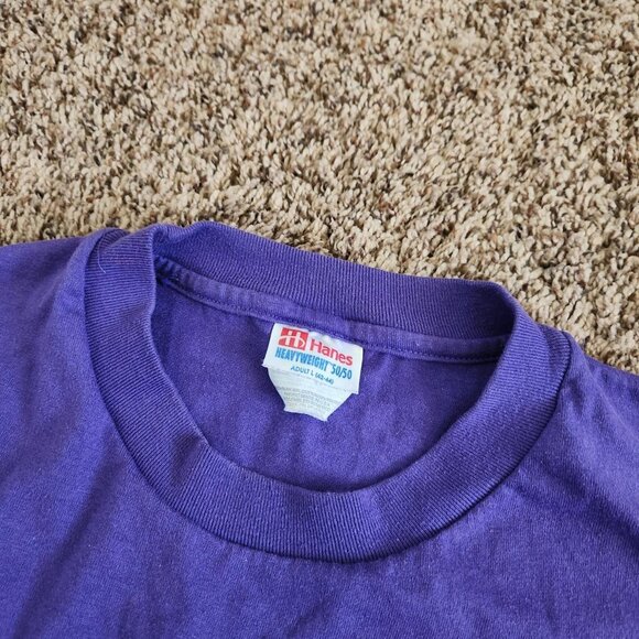 Vintage 90s Parrot Ale T-Shirt Hanes Animal Birds Beverage Promo Colorful Summer - Picture 3 of 7